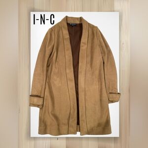 INC International Concepts Tan Open Front Jacket